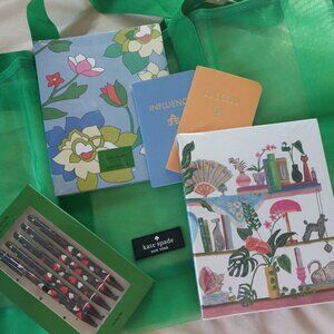 Kate Spade Stationary and Green Reusable Bag